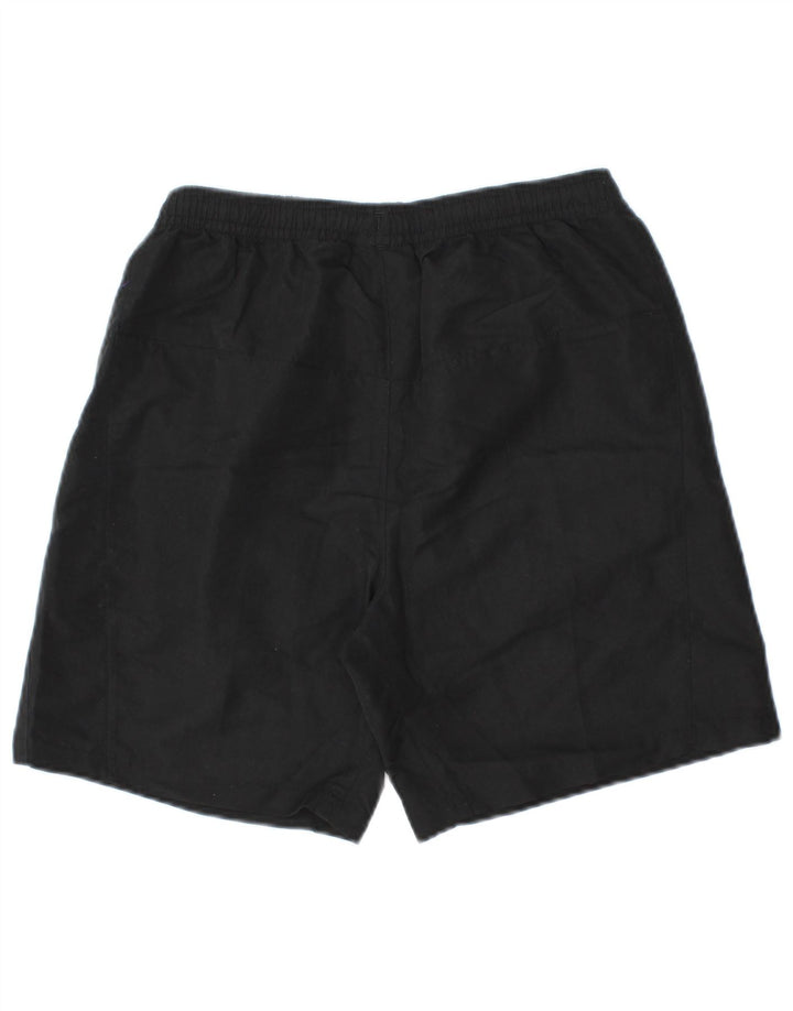 Pantaloncini sportivi grafici da bambino Lotto 13-14 anni Large in poliestere nero