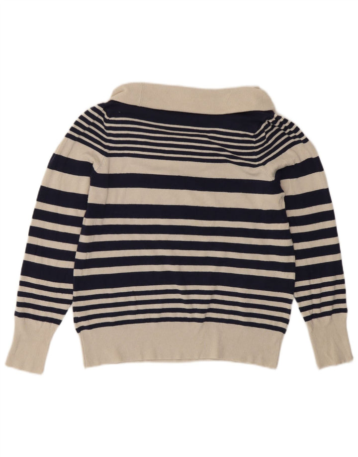 Maglione maglione a collo alto da donna Marks & Spencer UK 14 grande blu navy