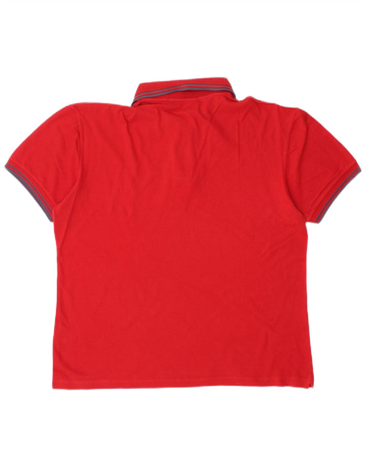 Polo Fred Perry da uomo leggera ed elasticizzata in cotone rosso medio