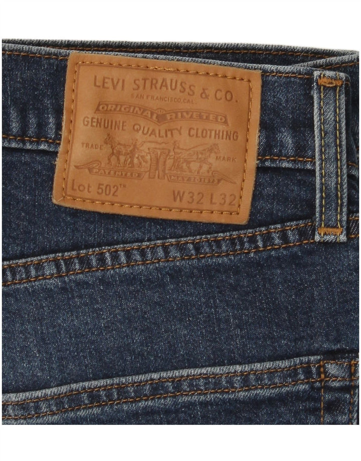 LEVI'S Jeans da uomo 502 affusolati W32 L29 cotone blu