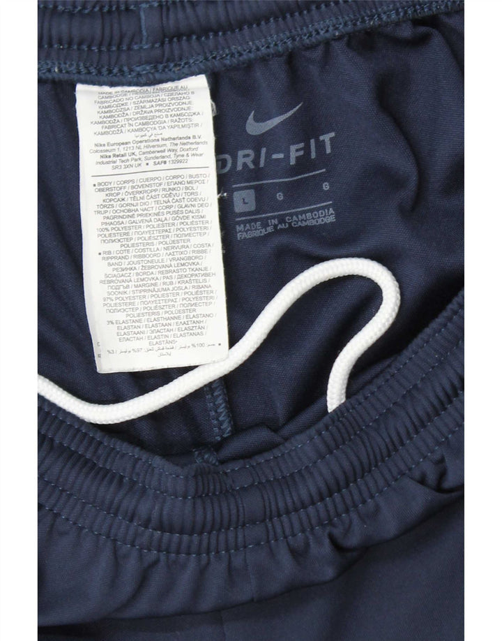 Pantaloni da tuta da uomo Nike Large in poliestere blu navy