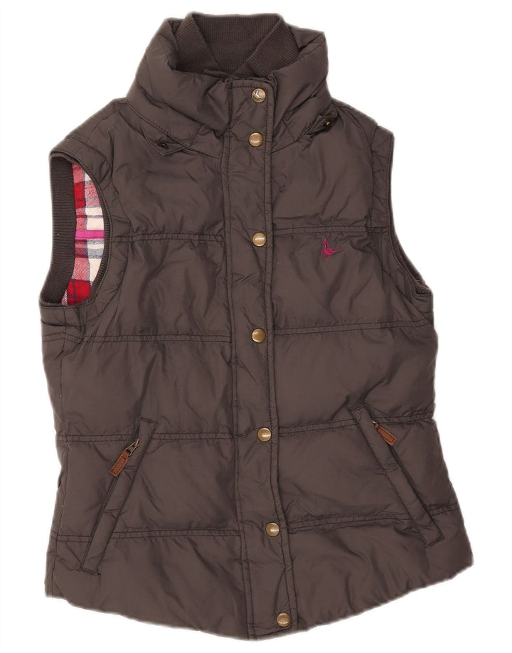 Gilet imbottito da donna JACK WILLS UK 8 piccolo in nylon grigio