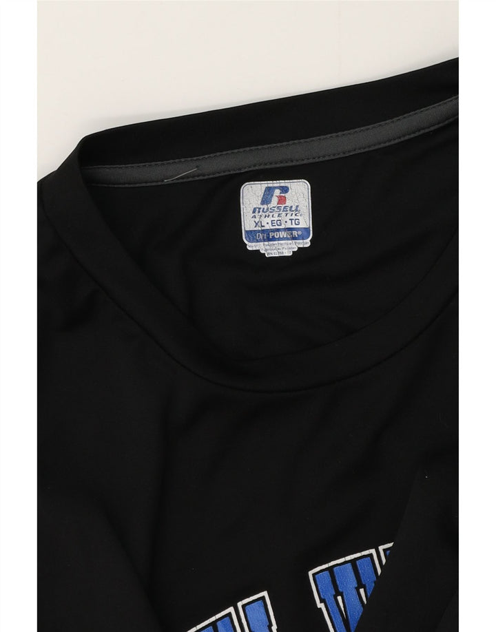 Canotta grafica da uomo Dri-Power Russell Athletic XL nera