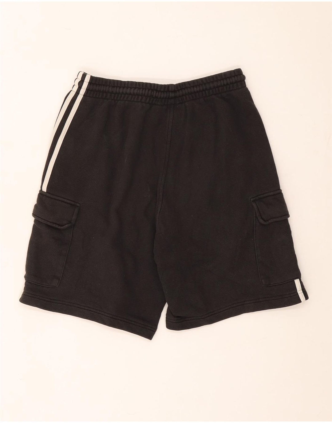 Pantaloncini sportivi da uomo Adidas in cotone grigio medio