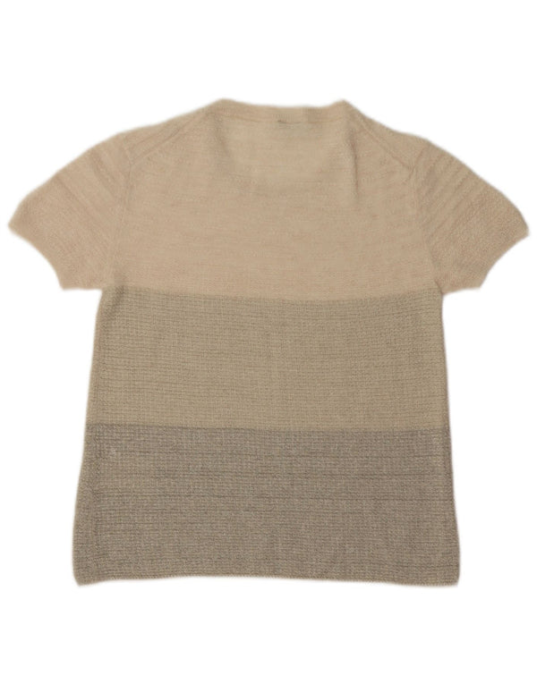 Maglione da donna con scollo a barca Henry Cottons IT 38 XS a righe beige
