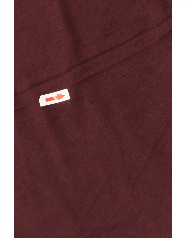 ZARA Maglietta Lunga da Uomo Top Large Bordeaux