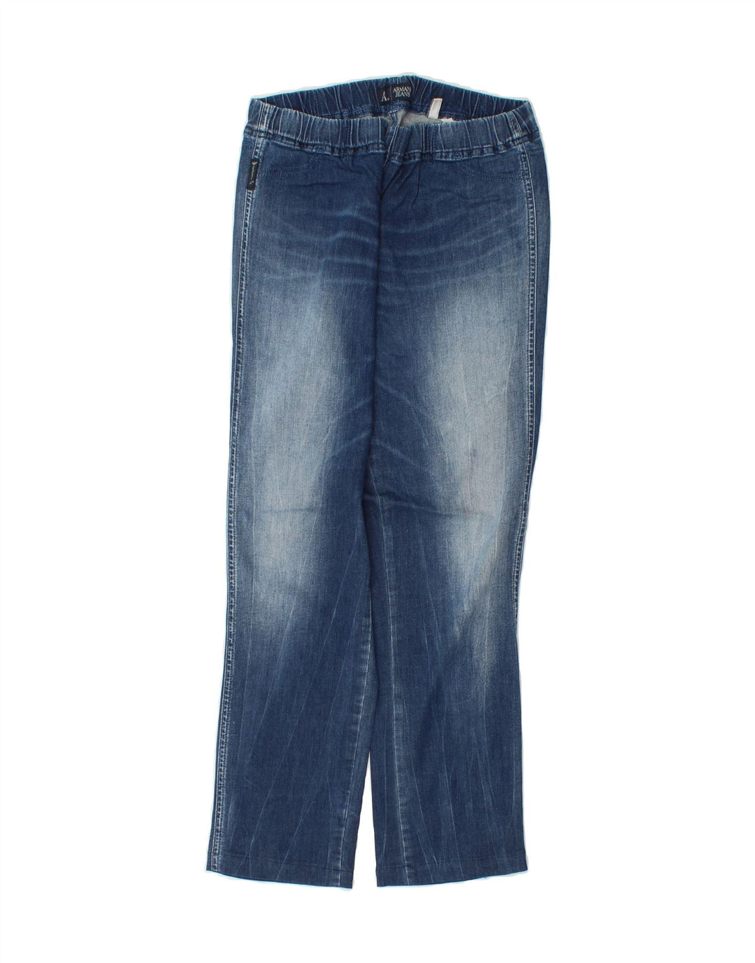 ARMANI Womens Straight Jeans W33 L27 Navy Blue Vintage Armani and Second-Hand Armani from Messina Hembry 