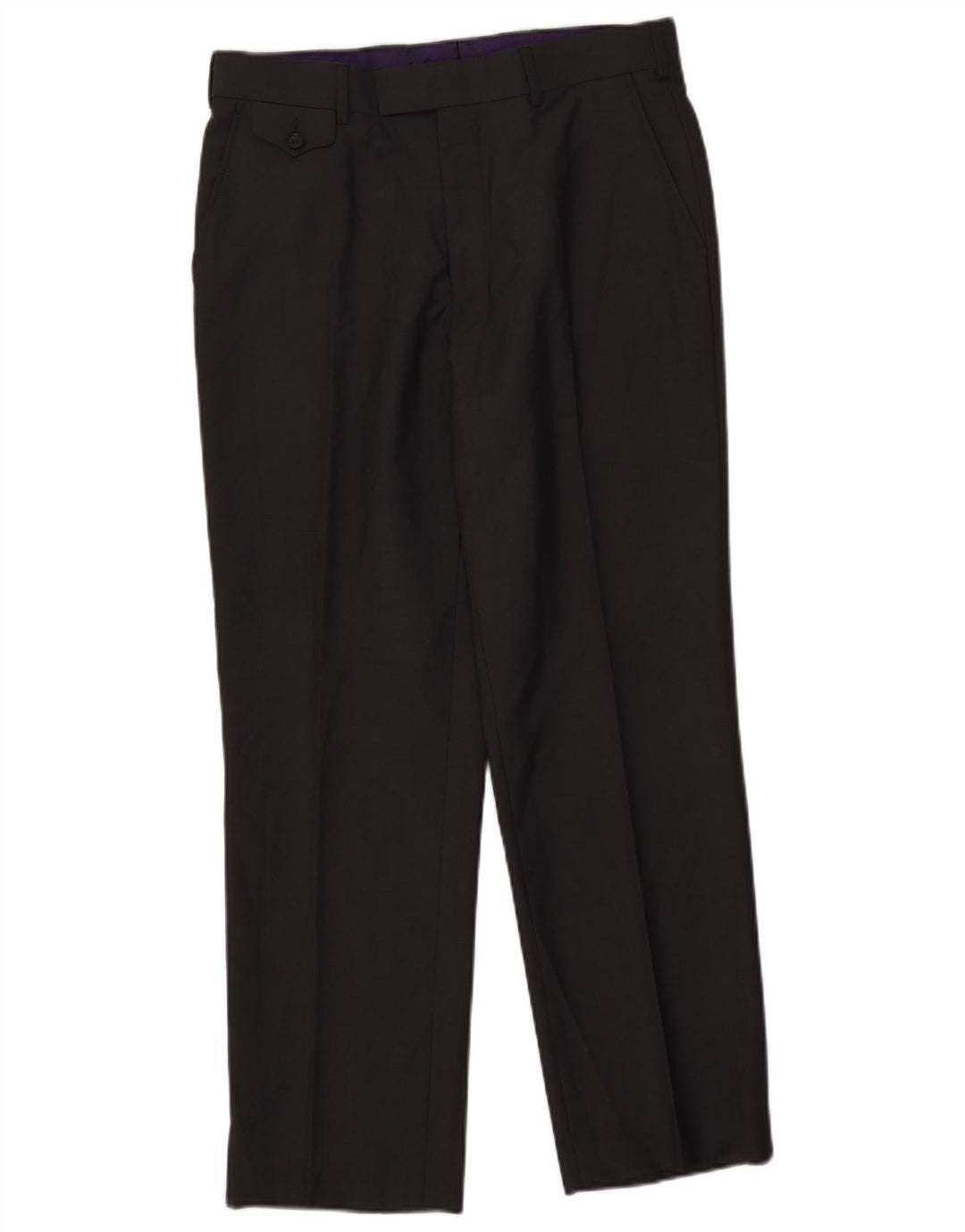 Pantaloni da abito dritti da uomo Ted Baker W33 L29 Grigi