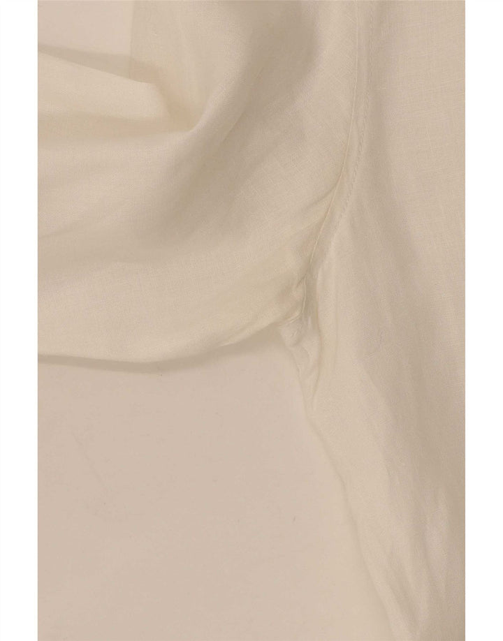 Camicia da uomo Calvin Klein Jeans in lino bianco medio