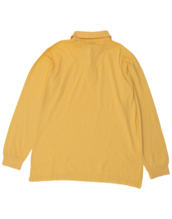 Polo da uomo a maniche lunghe Sergio Tacchini grande gialla