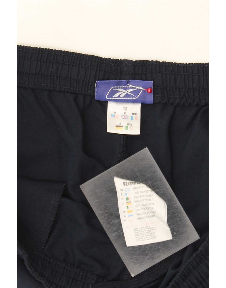 Pantaloncini sportivi Reebok da donna UK 12 Medium Blu Navy Poliestere