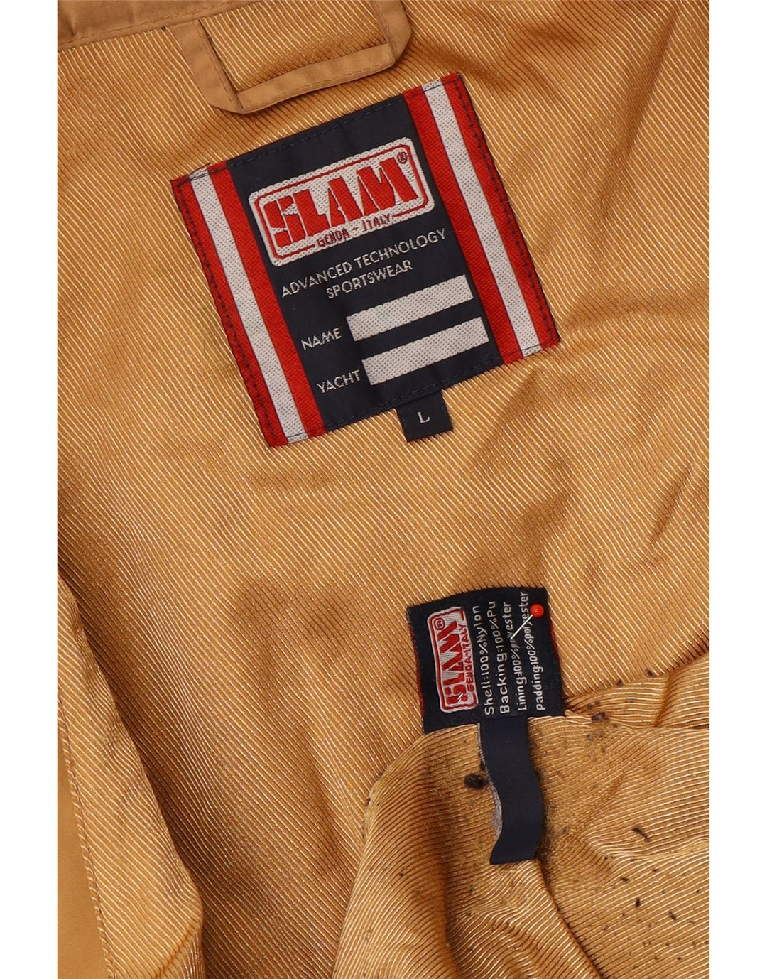 Cappotto imbottito da donna Slam UK 16 grande nylon marrone