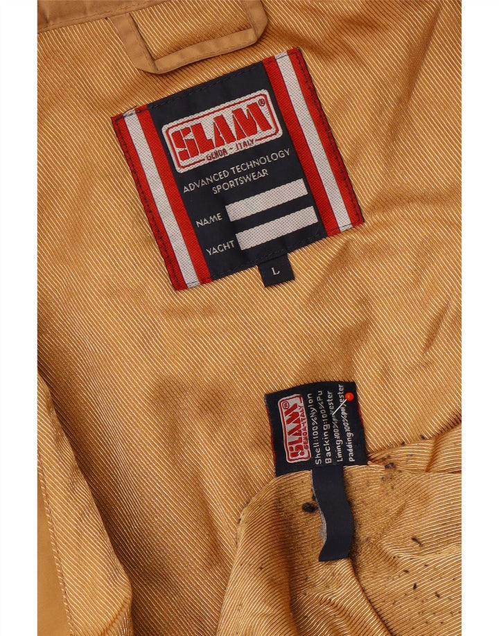 Cappotto imbottito da donna Slam UK 16 grande nylon marrone