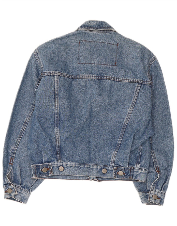 GERMANI & CO. Giacca in denim da donna UK 14 Cotone blu medio