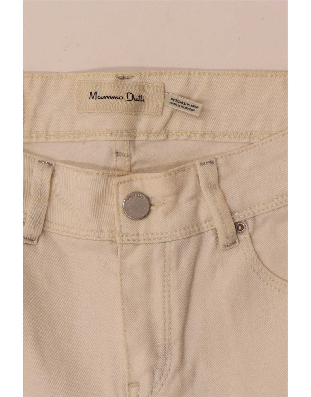 Jeans skinny da donna Massimo Dutti W26 L28 bianchi