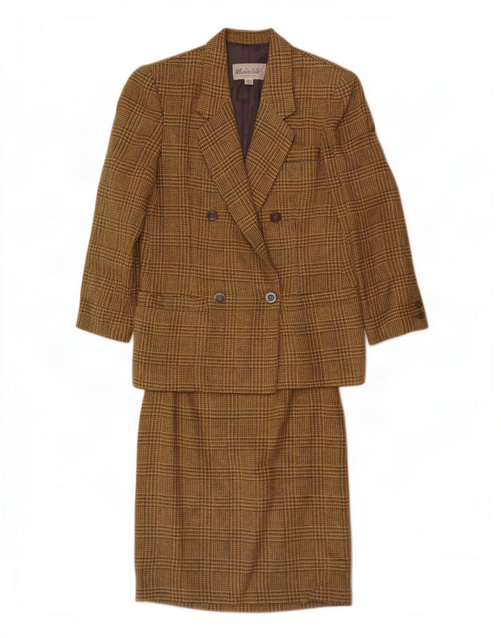 Set gonna 2 pezzi da donna Armando Calo EU 38 medio W28 pied de poule giallo