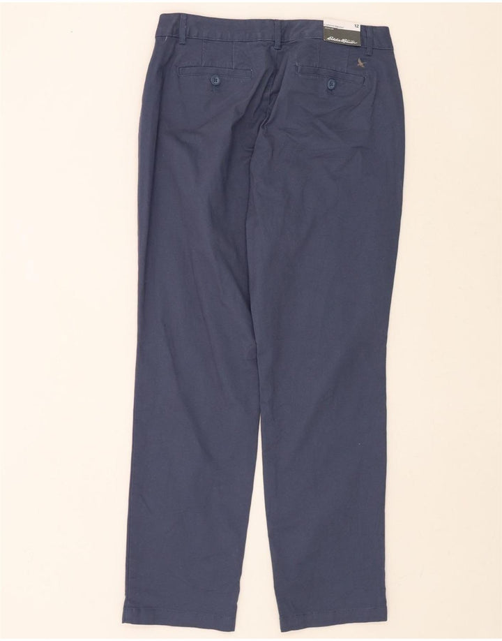 EDDIE BAUER Womens Regular Casual Trousers US 12 Large W32 L31 Navy Blue Vintage Eddie Bauer and Second-Hand Eddie Bauer from Messina Hembry 