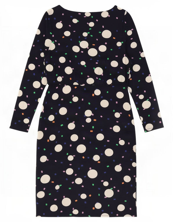 Abito tubino a maniche lunghe da donna Phase Eight UK 16 Grande blu navy geometrico