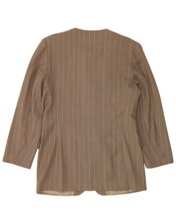Giacca Blazer a 4 Bottoni da Donna Elisa Landri IT 46 Gessato Grande Grigio