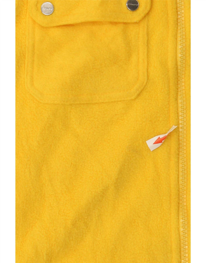 Gilet in pile da donna Chaps UK 16 grande giallo poliestere