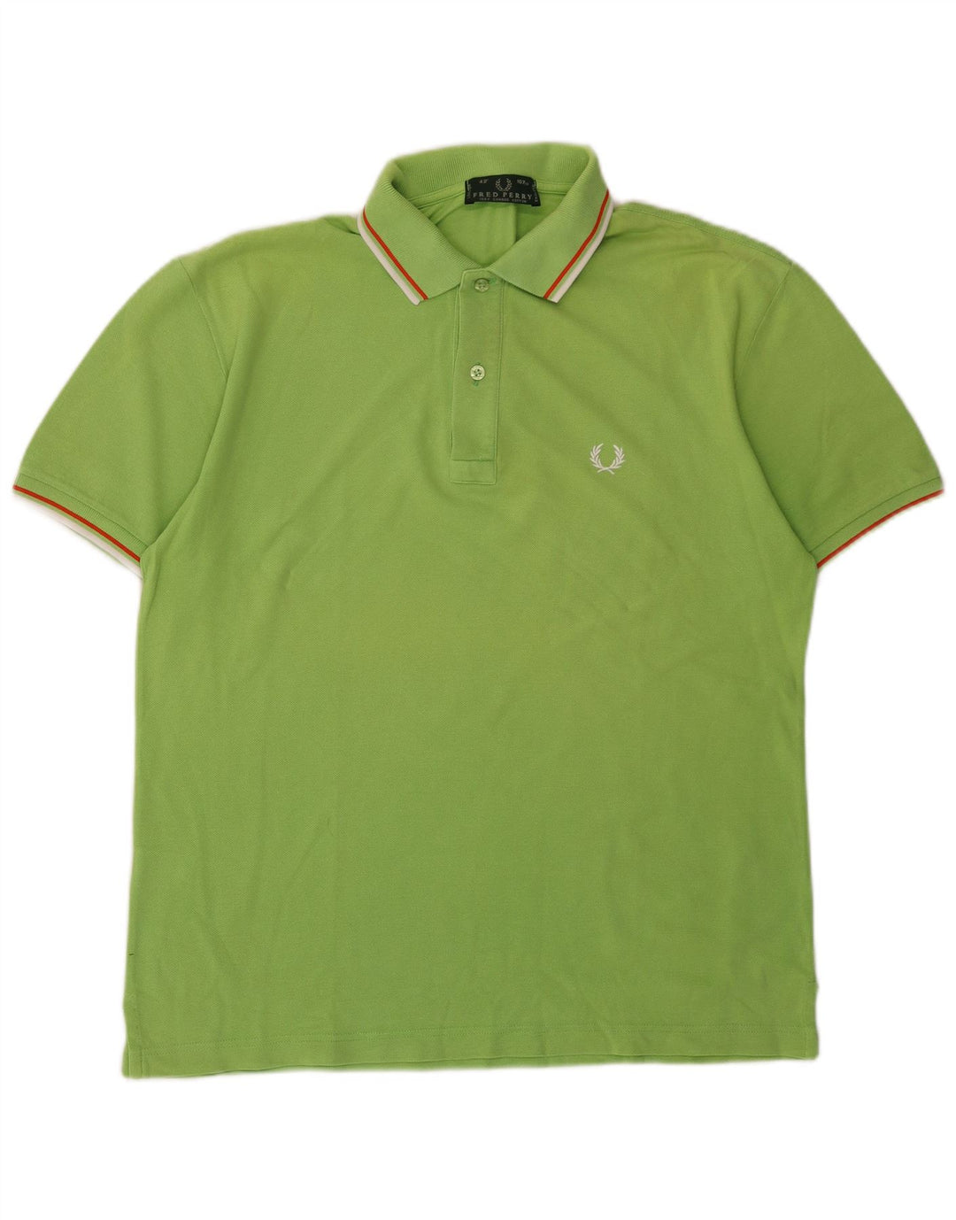Polo da uomo Fred Perry in cotone verde medio