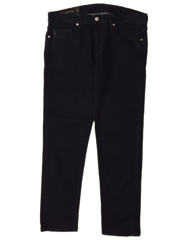 Jeans dritti da donna ARMANI EXCHANGE W33 L29 Blu navy