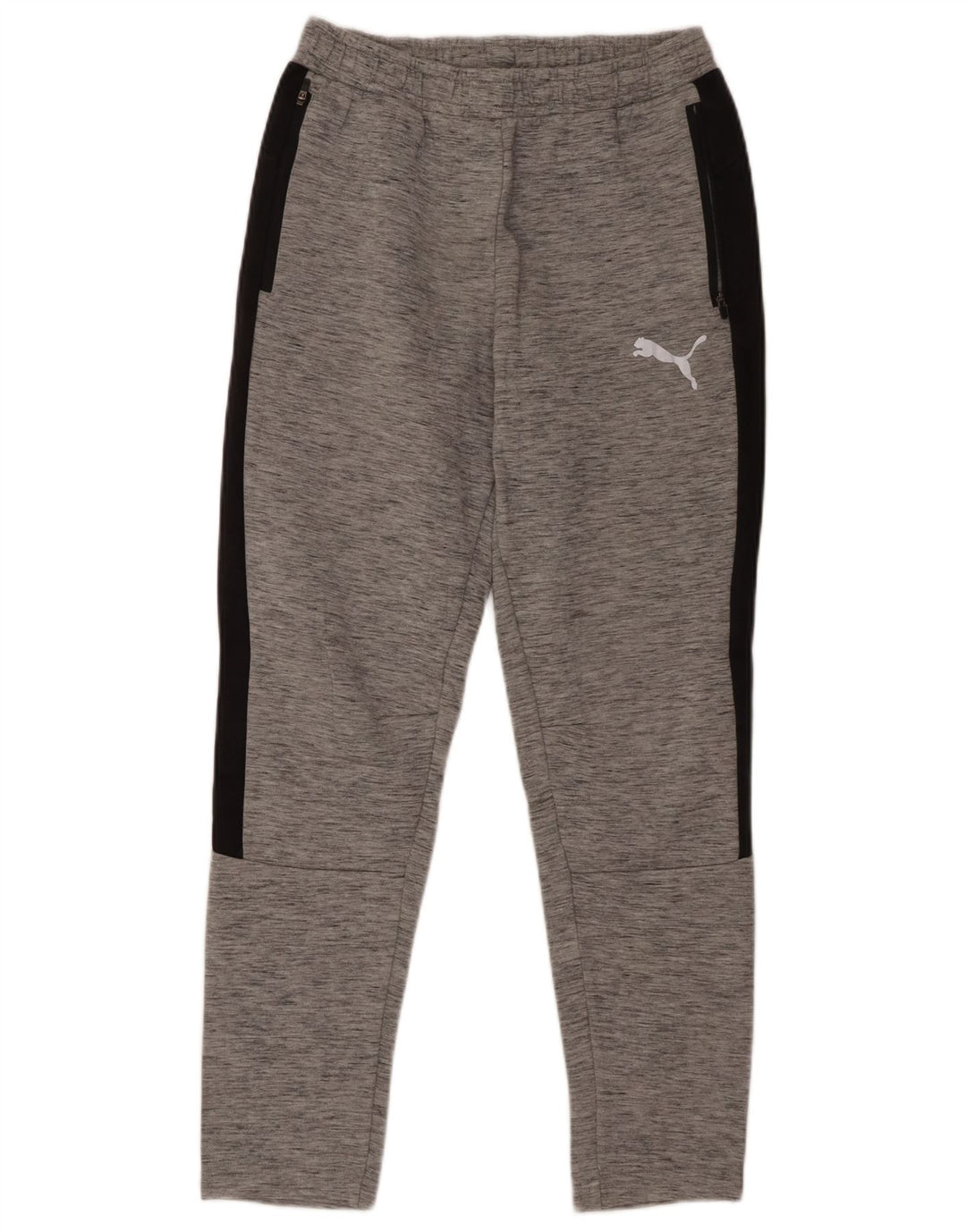 PUMA Womens Tracksuit Trousers UK 8 Small  Grey Colourblock Cotton