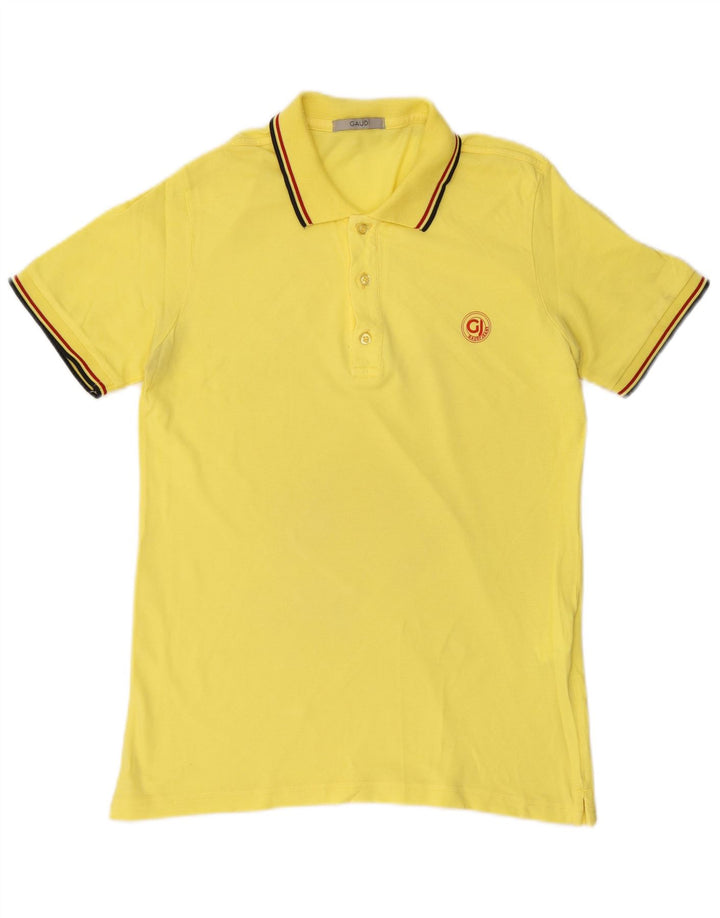 Polo da uomo GAUDI grande in cotone giallo