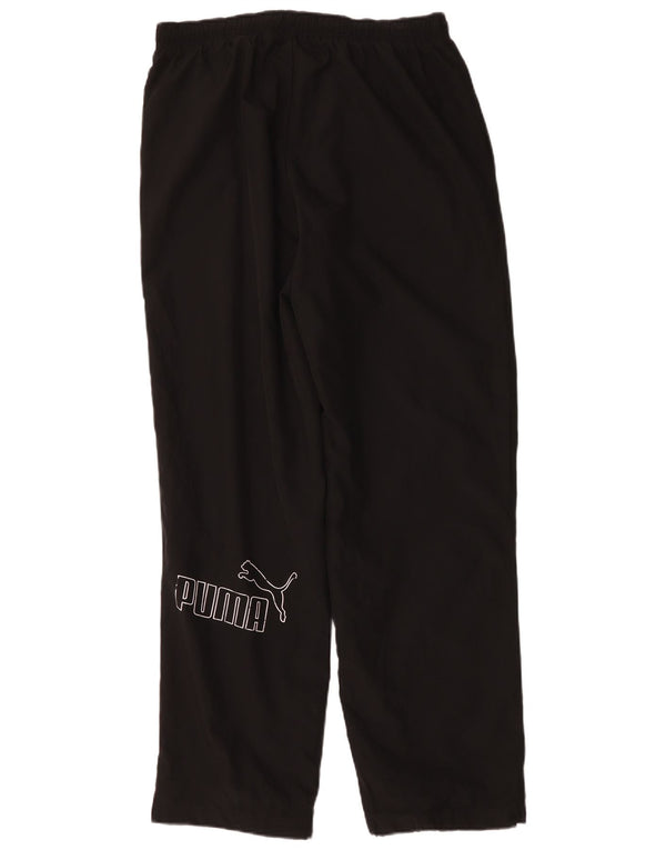 Pantaloni da tuta grafica da uomo Puma Large neri in poliestere