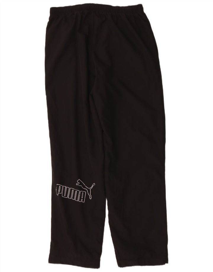Pantaloni da tuta grafica da uomo Puma Large neri in poliestere