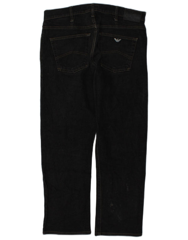 Jeans dritti Zathan da uomo Armani W33 L28 cotone grigio
