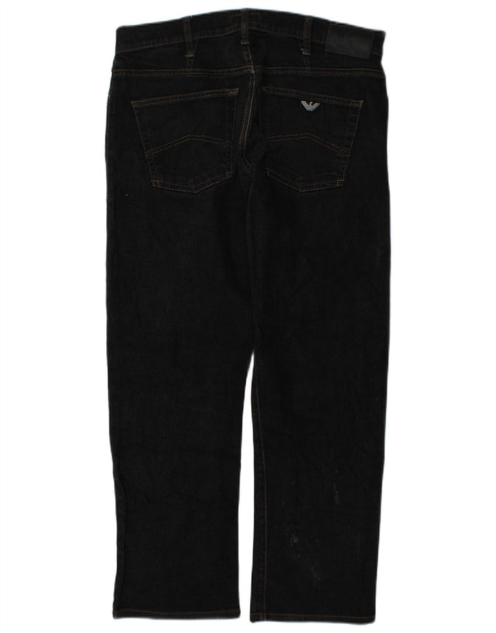 Jeans dritti Zathan da uomo Armani W33 L28 cotone grigio