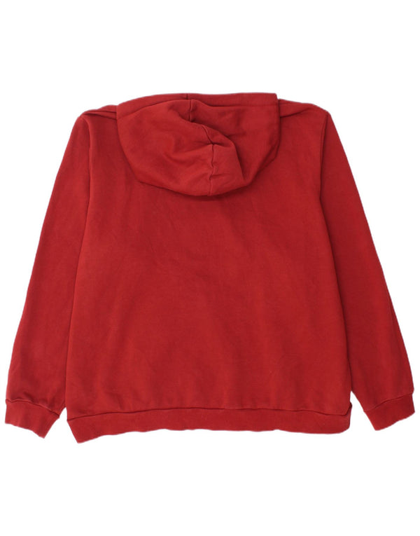 PUMA Felpa con cappuccio da uomo 2XL Rosso Cotone