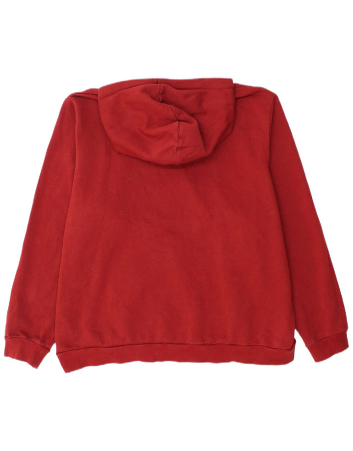 PUMA Felpa con cappuccio da uomo 2XL Rosso Cotone