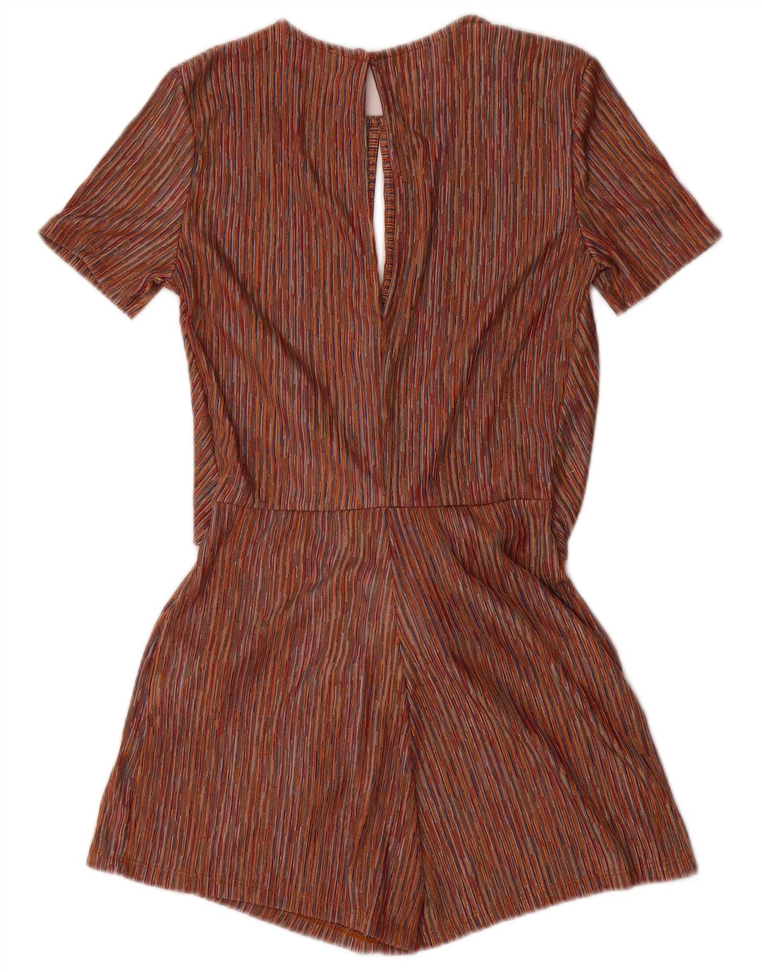 Tutina corta da donna Zara con allacciatura sul davanti UK 10 piccola a righe multicolore