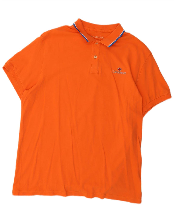 Polo Uomo CANADIENS IT 56 2XL Arancione Cotone