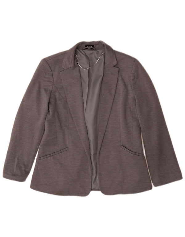 Giacca blazer aperta da donna Oasis UK 12 Poliestere grigio medio