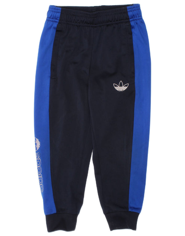 Pantaloni da tuta da ragazzo Adidas Joggers 4-5 anni Blu Navy Colourblock