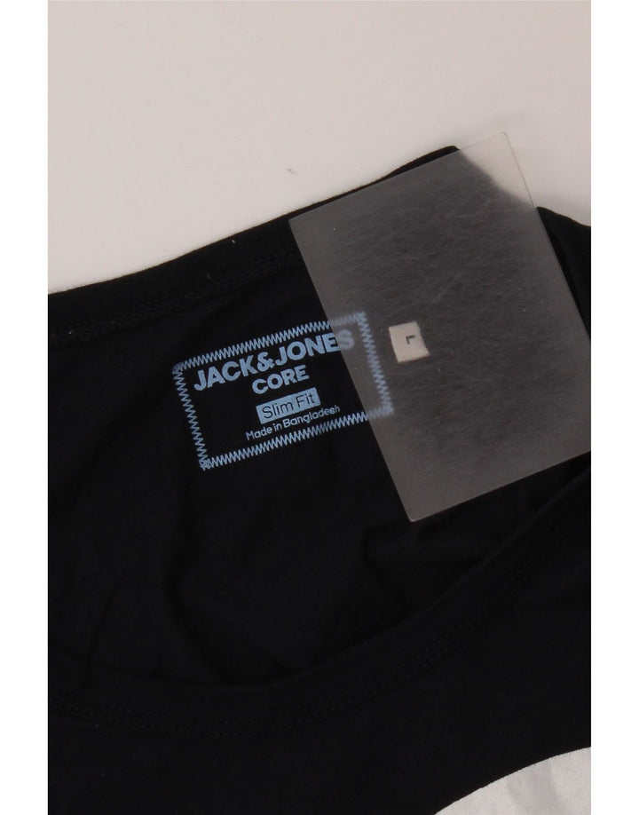Jack & Jones Canotta grafica da uomo slim fit grande blu navy