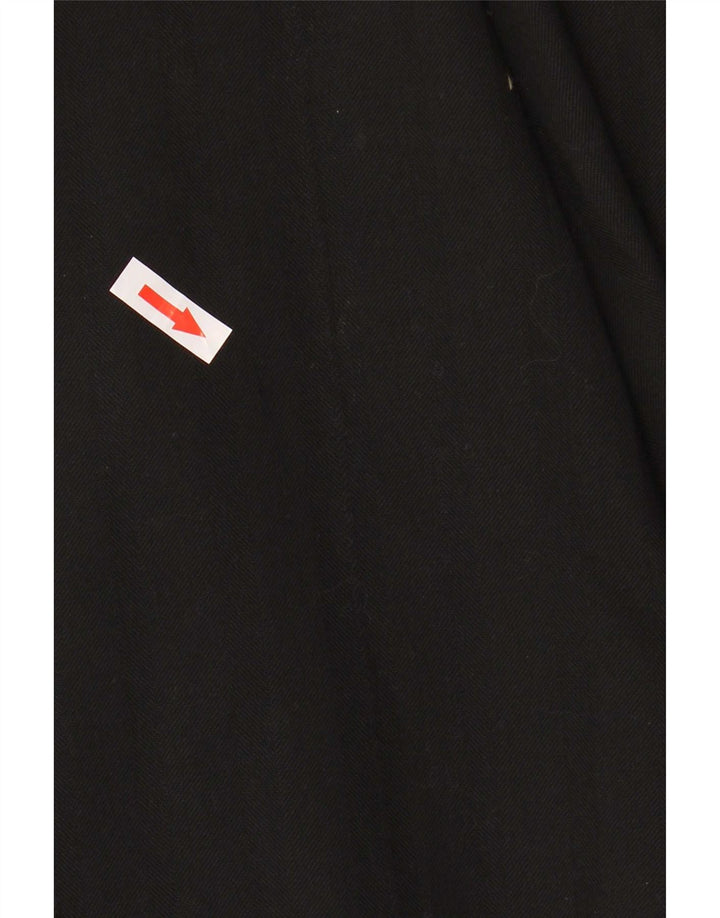 Gonna a pieghe da donna Tommy Hilfiger US 8 Medium W32 Lana nera