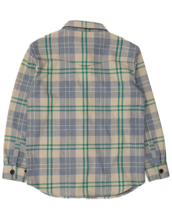 Camicia da donna oversize in flanella Superdry UK 10 piccolo quadretto multicolore