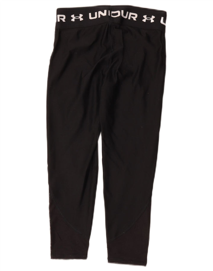 Leggings grafici per ragazze Under Armour 9-10 anni poliestere nero