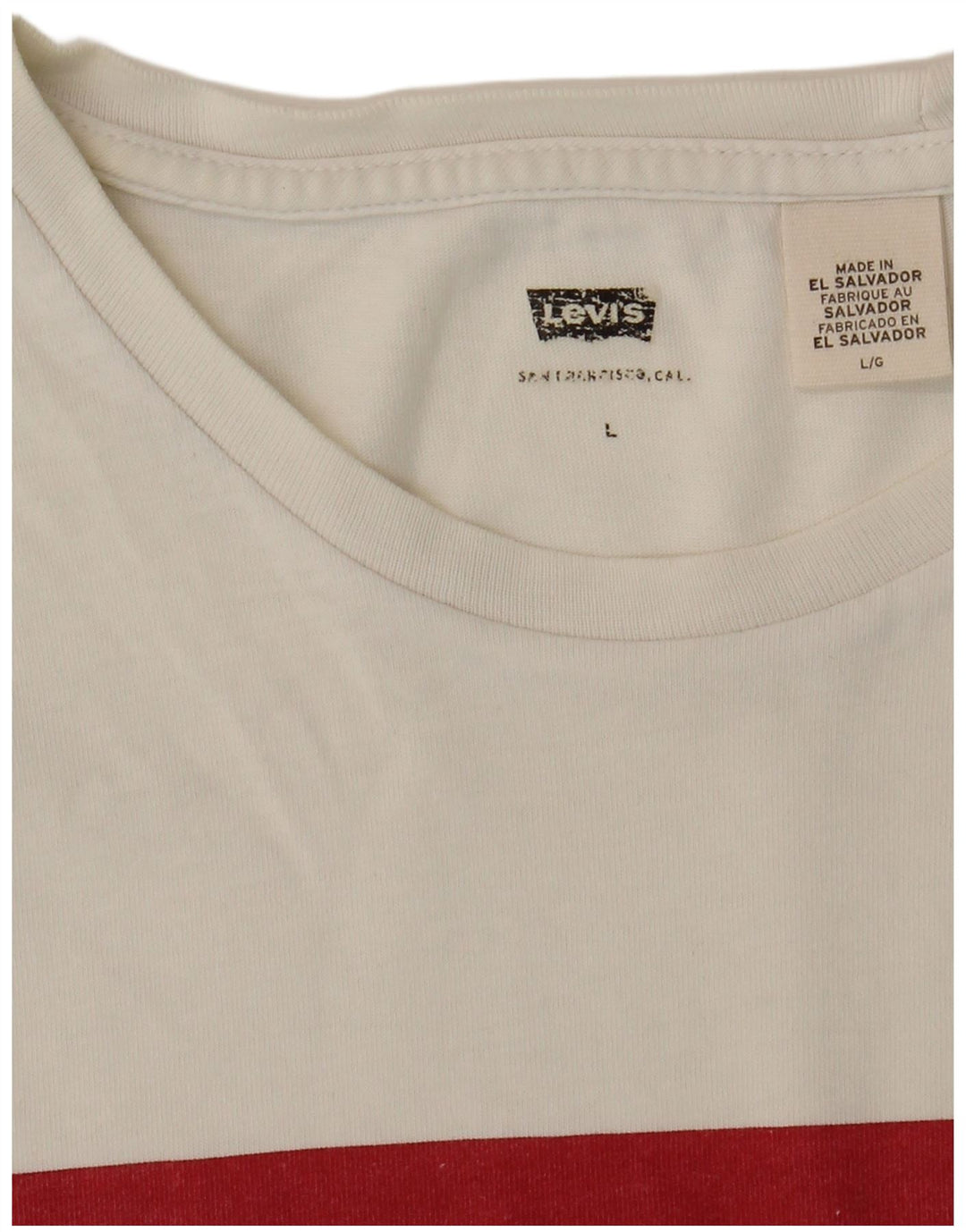 T-shirt grafica da uomo Levi's Top grande bianca