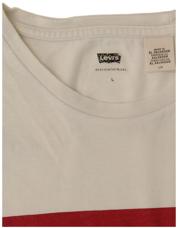 T-shirt grafica da uomo Levi's Top grande bianca