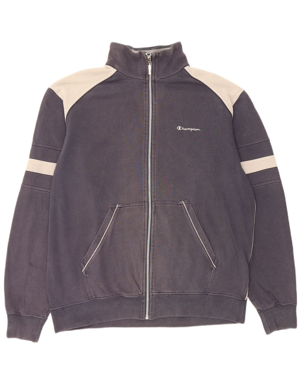 Giacca da tuta da uomo Champion XL in cotone color block blu navy