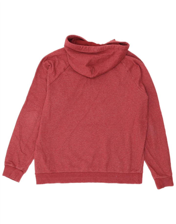 Felpa con cappuccio da uomo Under Armour grande in cotone rosso