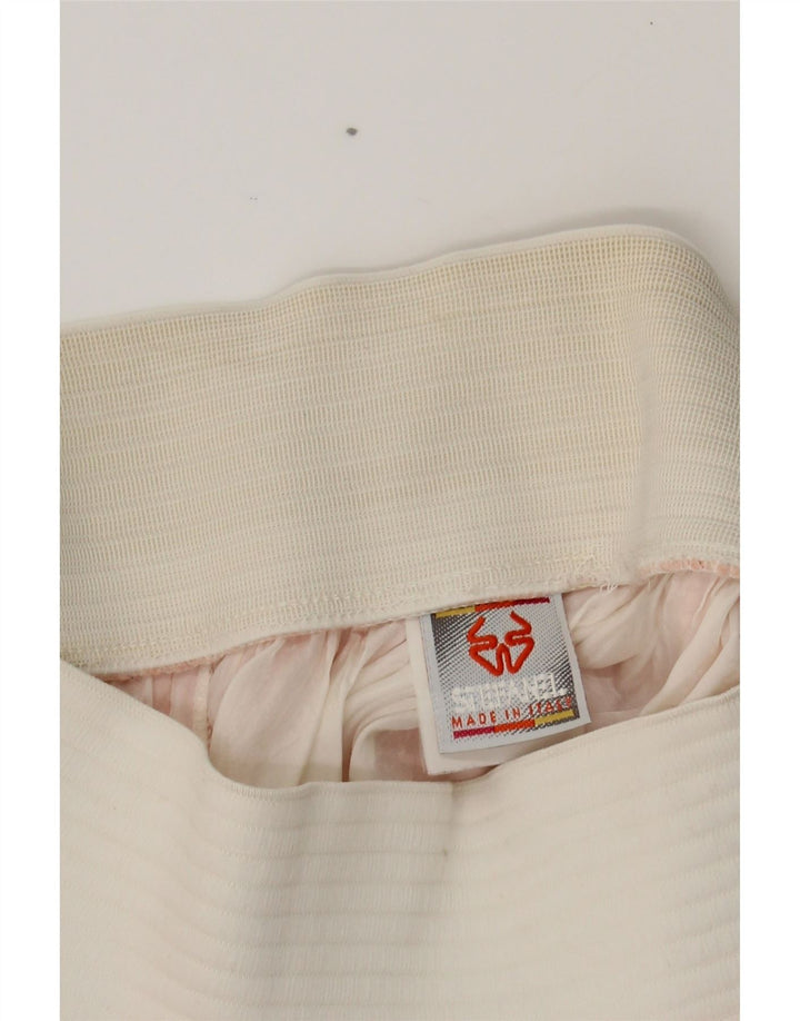 STEFANEL Womens Mini Skirt Medium W30 Pink Colourblock Cotton Vintage Stefanel and Second-Hand Stefanel from Messina Hembry 