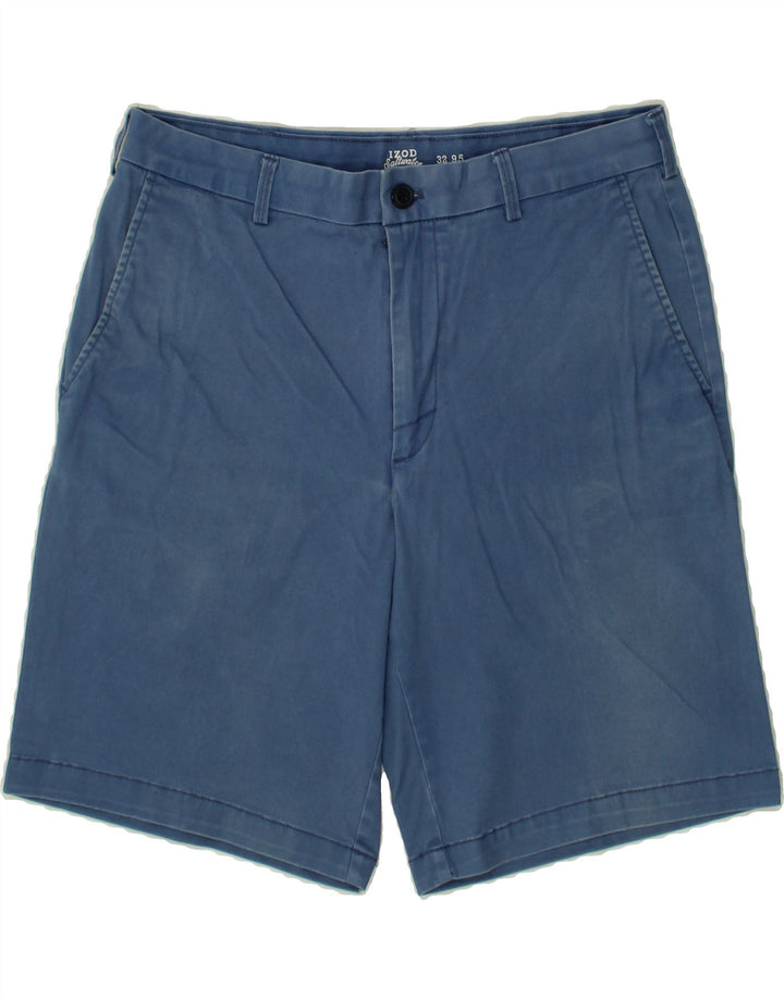 IZOD Mens Salt Water Chino Shorts W32 Medium Blue Cotton Vintage Izod and Second-Hand Izod from Messina Hembry 