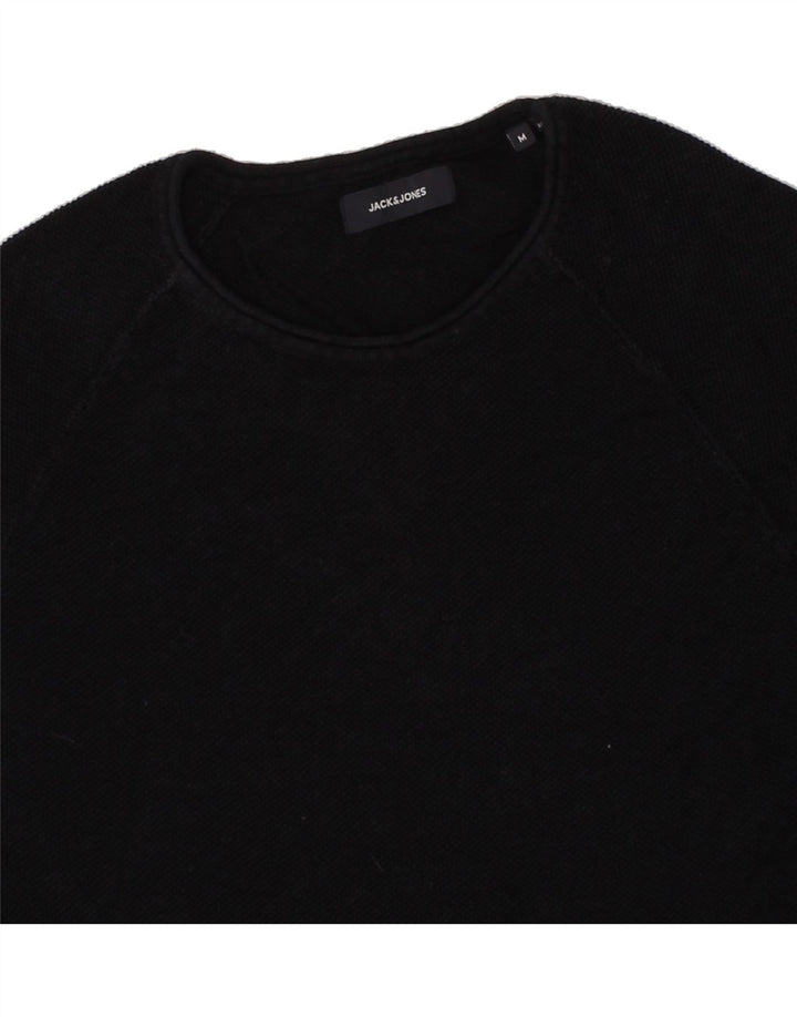 JACK & JONES Mens Top Long Sleeve Medium Black Cotton Vintage Jack & Jones and Second-Hand Jack & Jones from Messina Hembry 