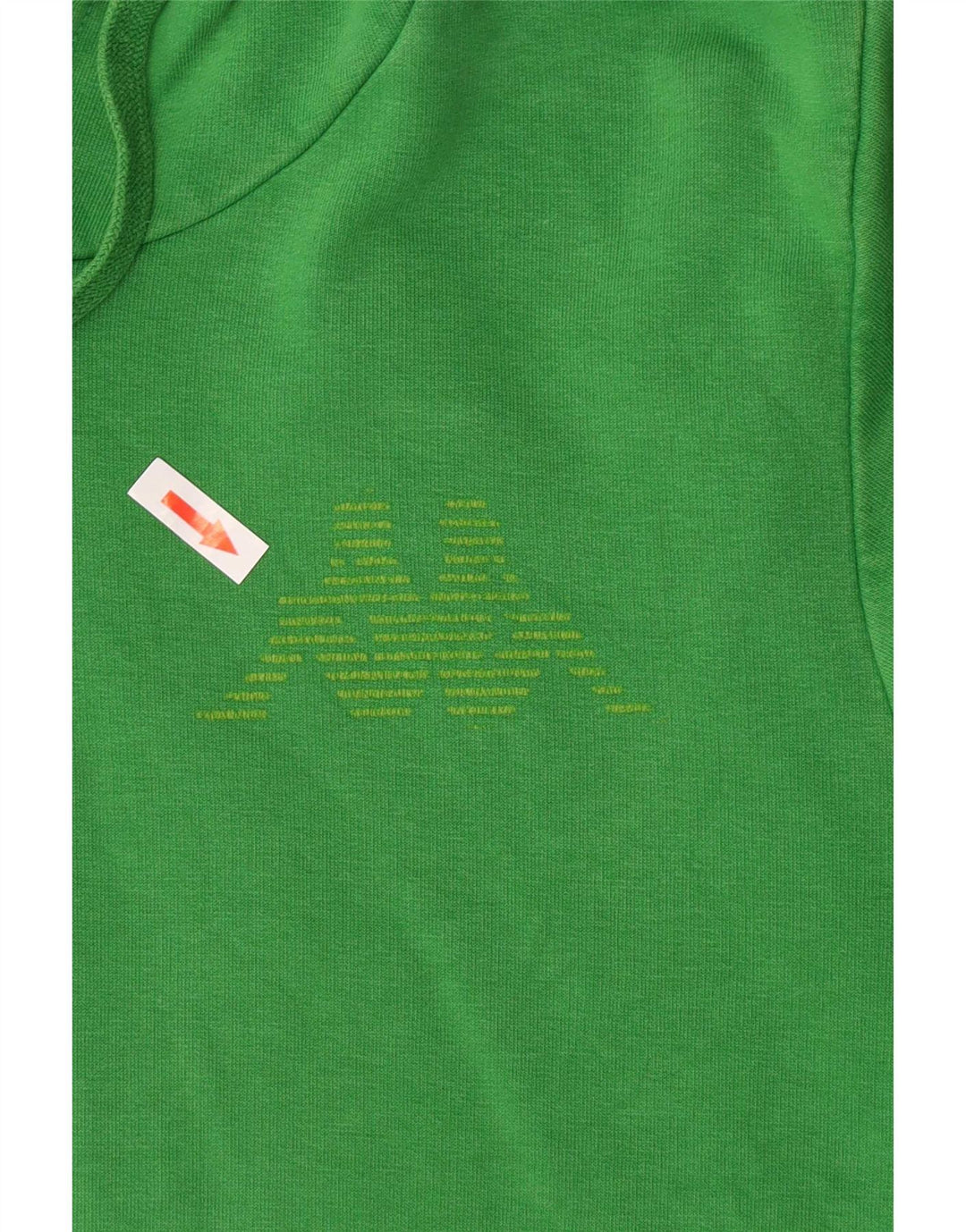 Maglione con cappuccio grafico da uomo Kappa in cotone verde medio
